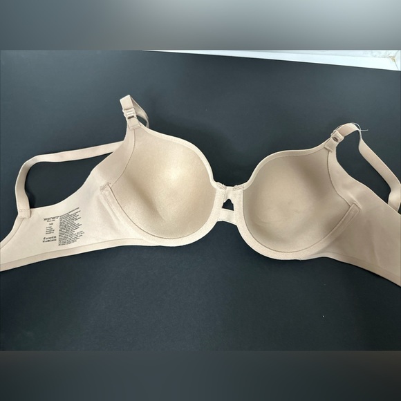 Warners 1356 Bra 34B No Side Effect Underarm Smooth Contour Underwire Beige EUC - Picture 4 of 8